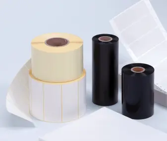 Rollos ribbon de cera para etiquetas adhesivas